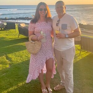 Floral Pink & Purple Maxi Dress